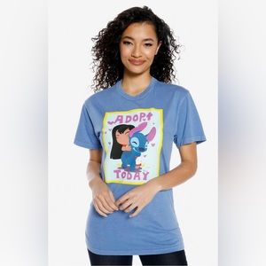 Disney Lilo & Stitch Adopt Today Womens T-Shirt